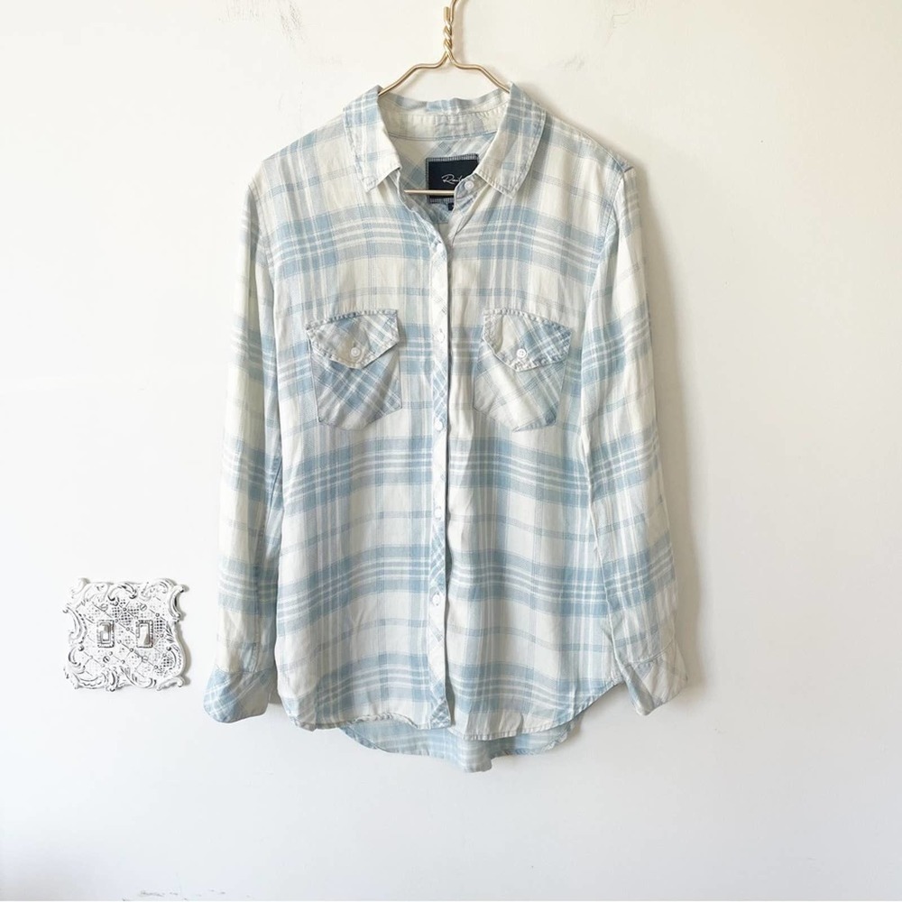Rails Blue and White Plaid Kendra Button Down Shirt S